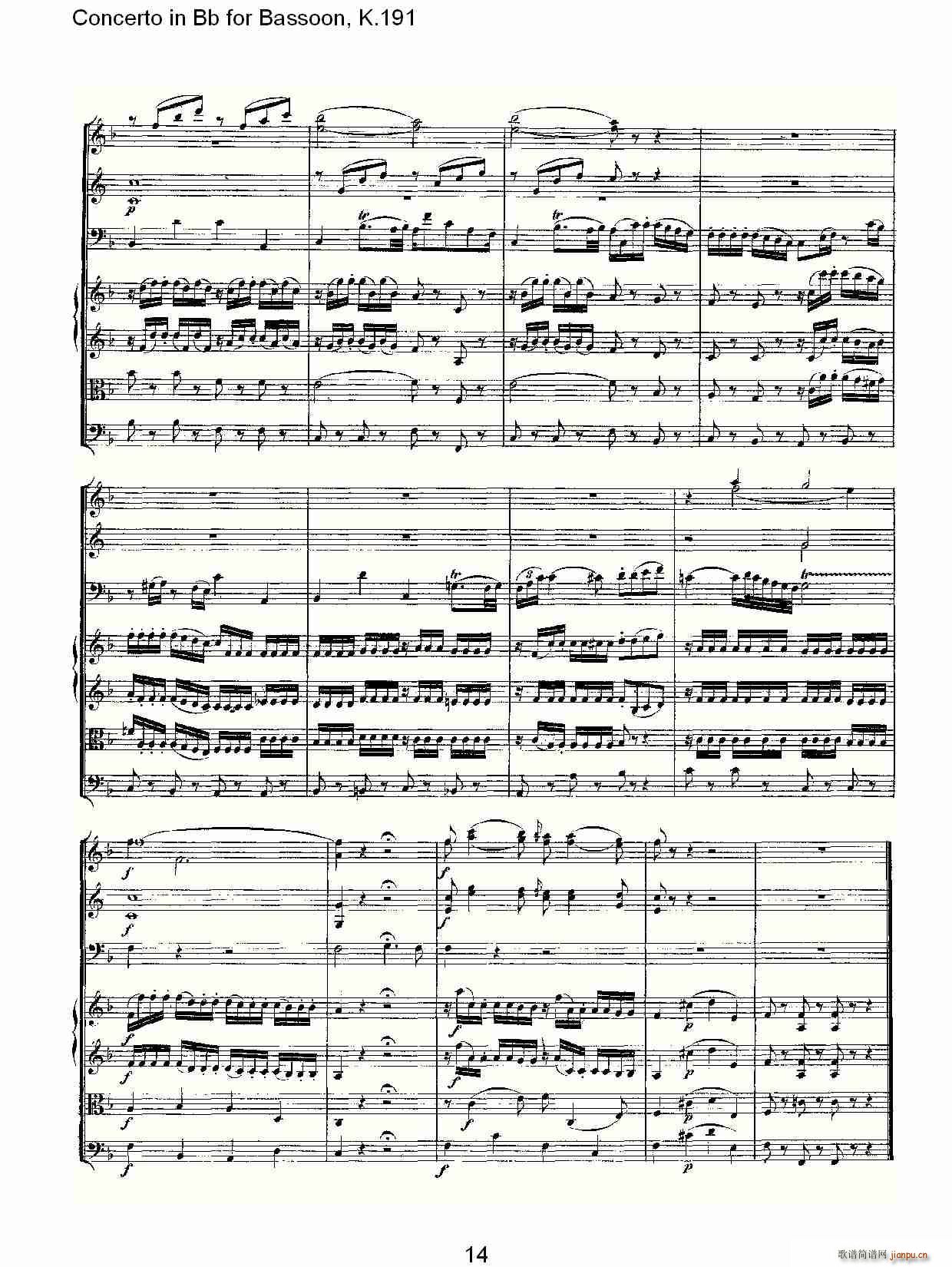 Concerto in Bb for Bassoon, K.191(ʮ�ּ�����)15