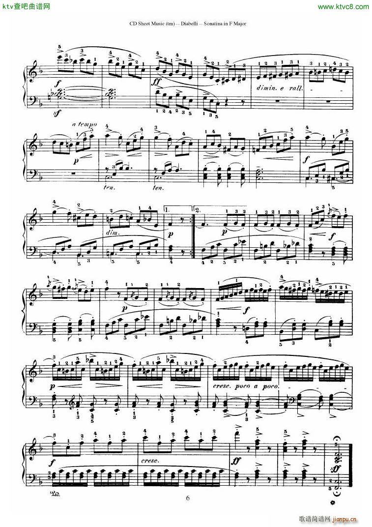 Diabelli Sonatinas Op 151 No 1 4 23P(����V)17