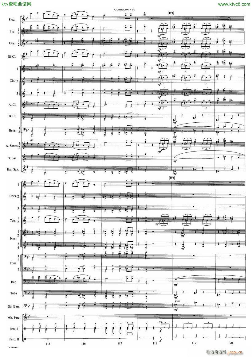 Anderson Sleigh Ride full score(����V)21