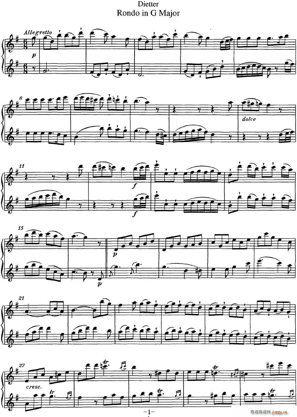 �ϰ����L(ch��ng)�Ѷ�����G���{������ Rondo in G Major(�Ѻ��V)1