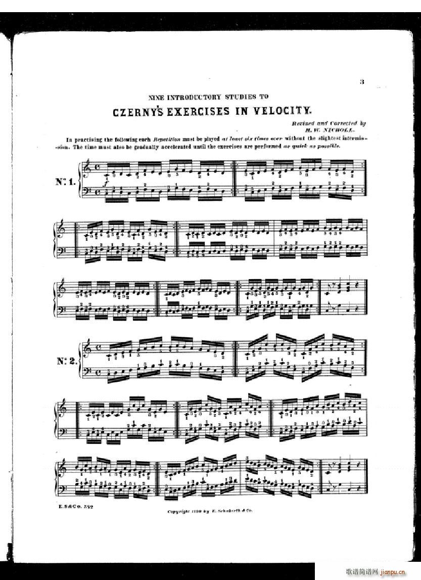 Czerny School of Velocity book 1 Op 299(����V)1