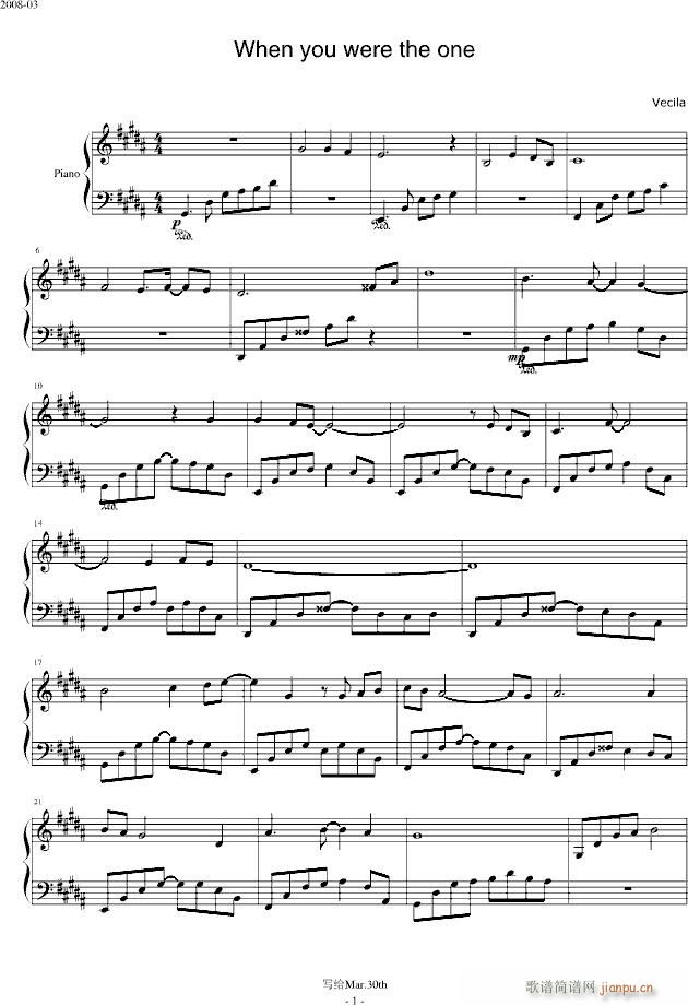 When you were the one(����V)1