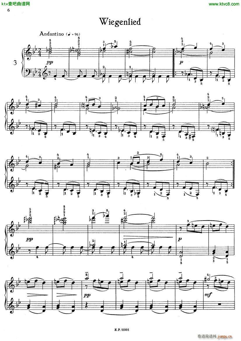 Gli��re Zw lf Kinderst��cke Op 31(����V)5