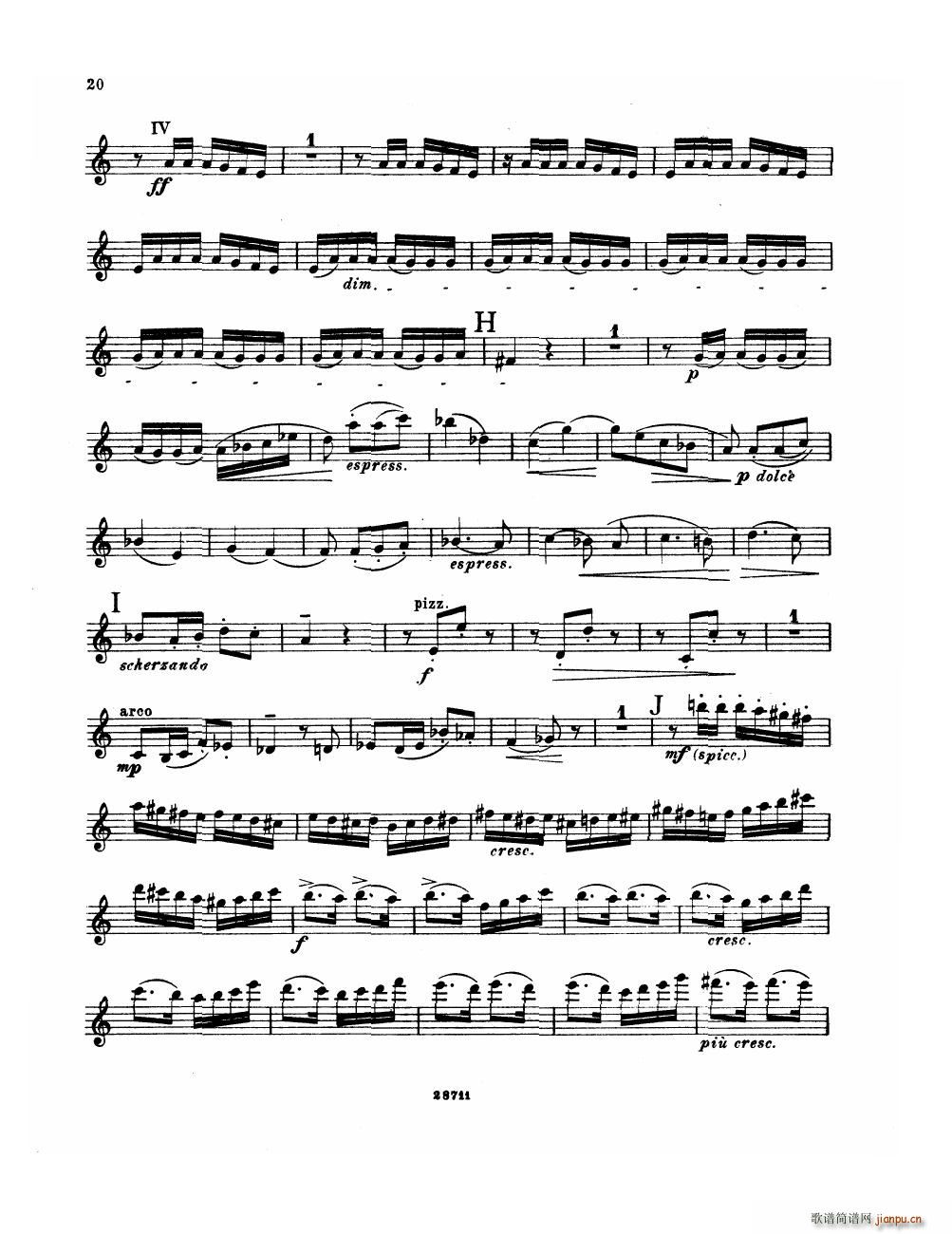 Bowen Suite for violin and piano violin part(����V)20