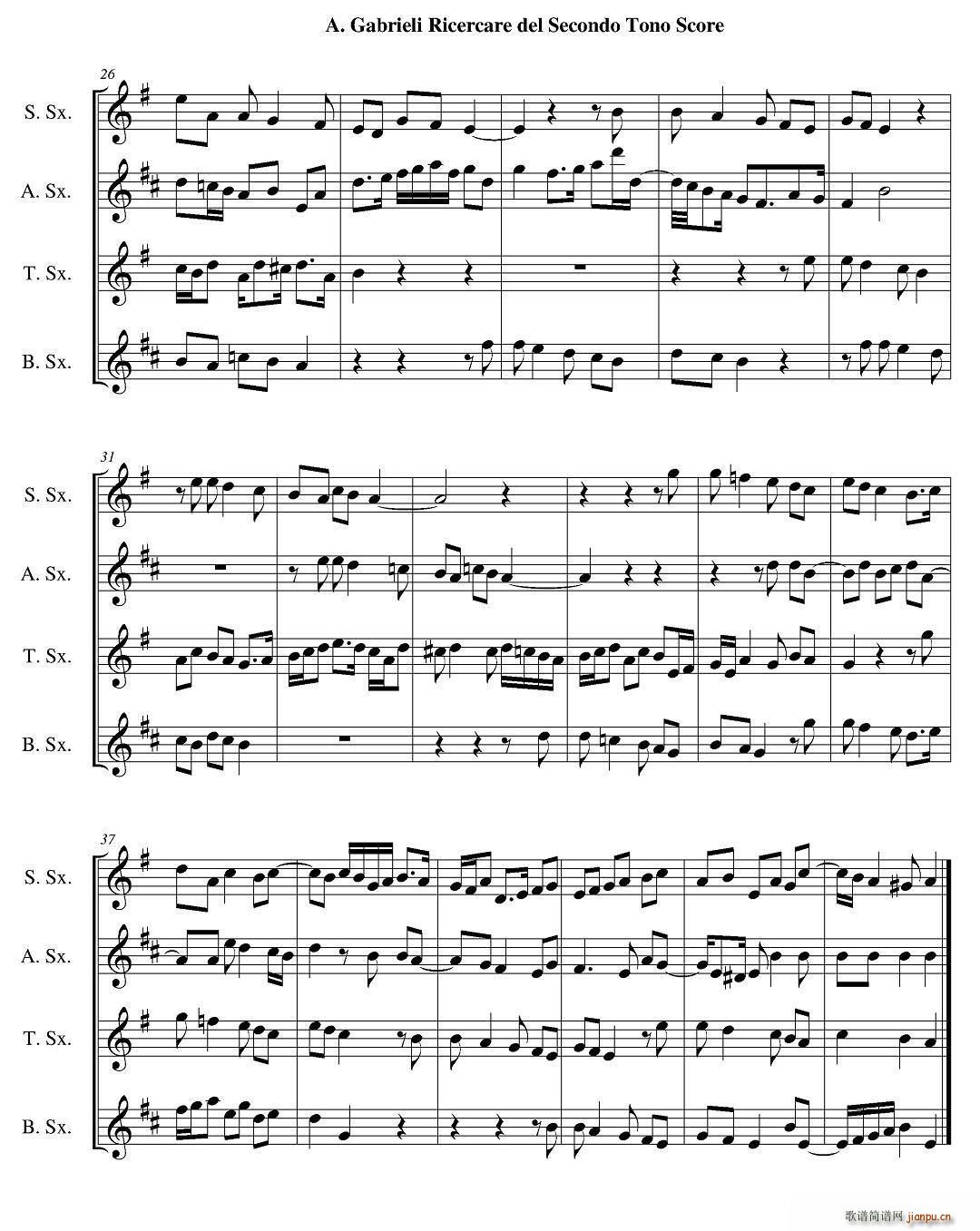 Ricercare del Secondo Tono ������(���V)3