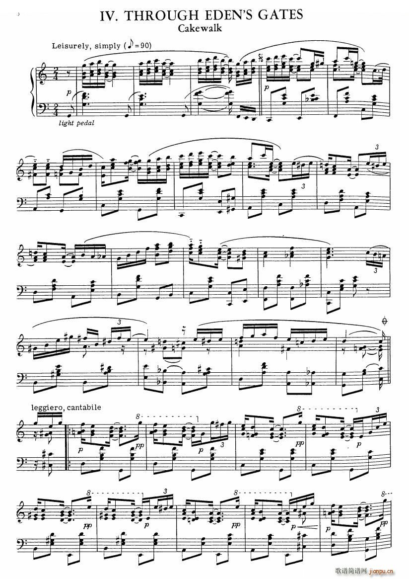 Garden of Eden 4 Rags for Piano(����V)19