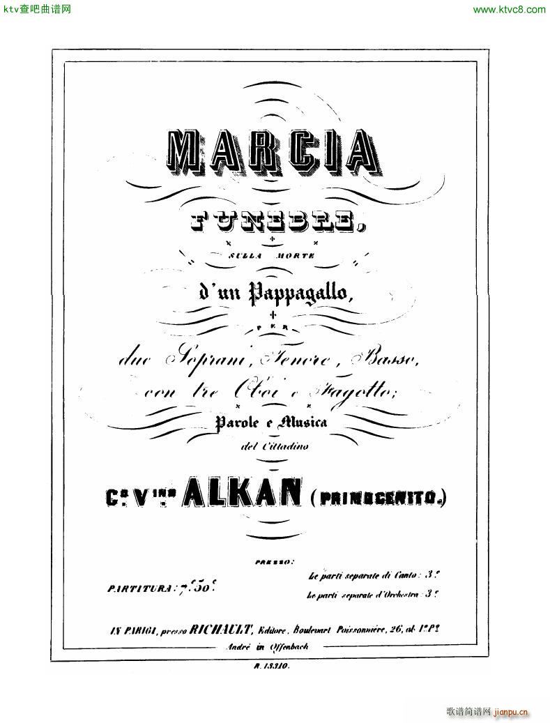 Alkan Marche Funebre sur la mort d un Papagallo(����V)1