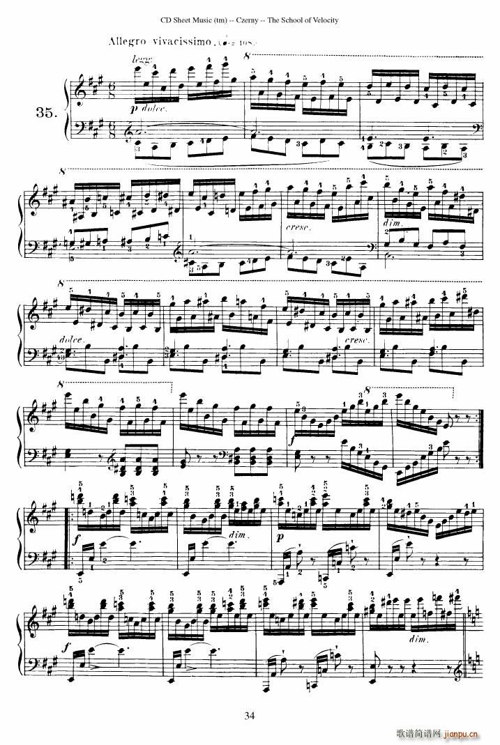 Czerny op 299 Schule der Gel ufigkeit 2(����V)34