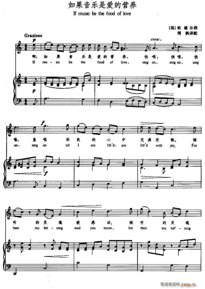 Ӣ �������(l�� )�ǐ�(��i)�ĠI(y��ng)�B If music be the food of love �����Č���(ʮ�ּ�����)1