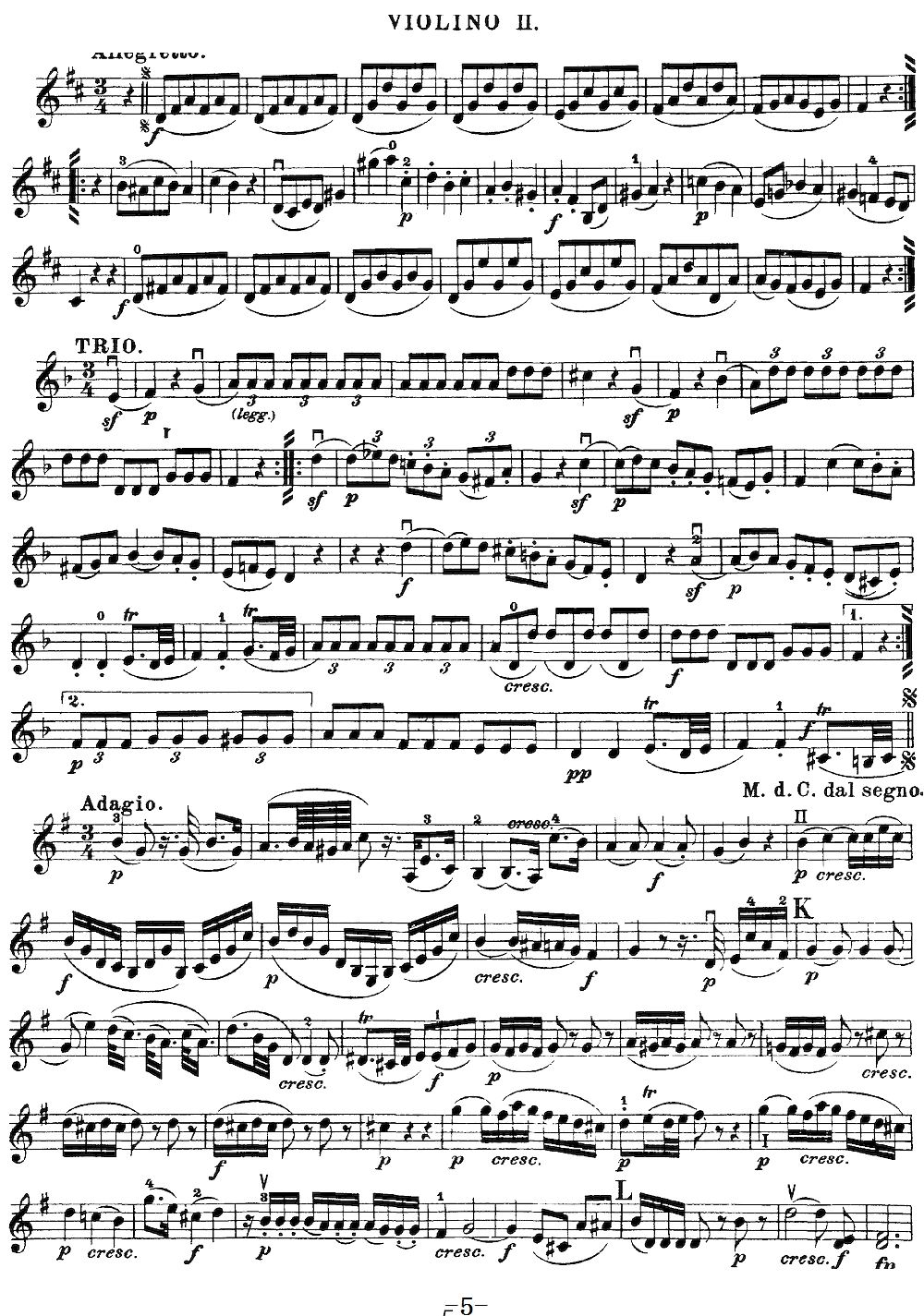 Mozart Quartet No 20 in D Major K 499 Violin 2(ʮ�ּ�����)8