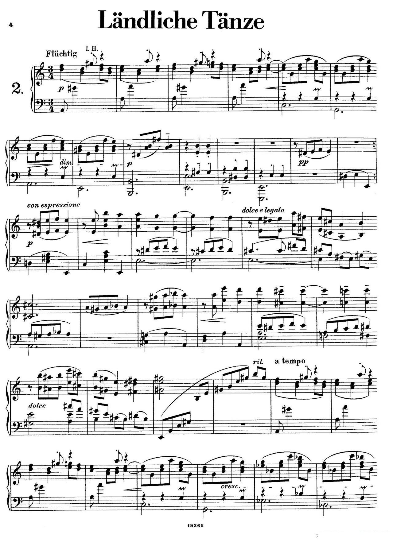 Landliche Tanzee Op 1 �l������ 2 aС�{(ʮ�ּ�����)1