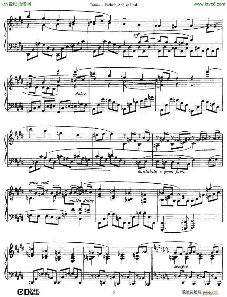 Franck Pr��lude Aria et Final(����V)8