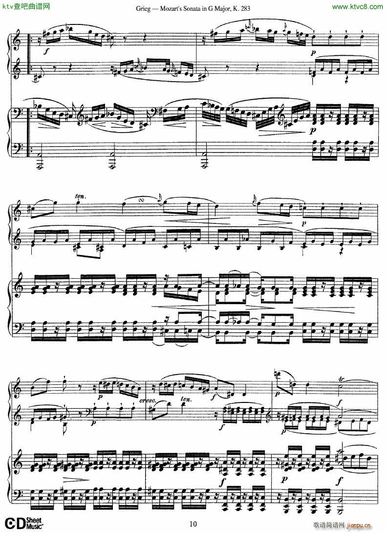 Grieg Sonata K 582 Mozart 2nd Piano Grieg(����V)10