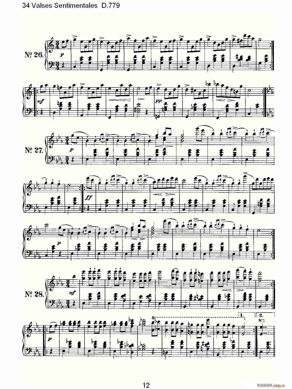 34 Valses Sentimentales D.779(ʮ�ּ�����)12