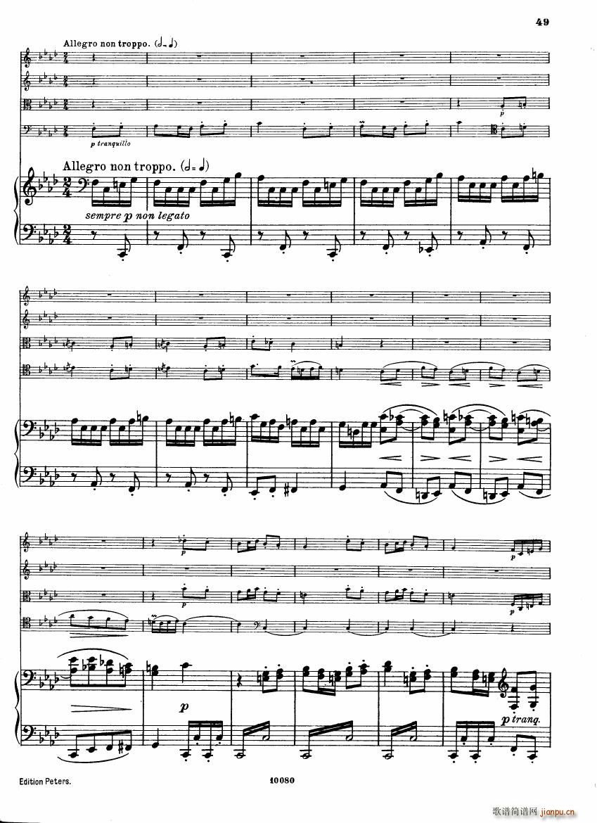 Brahms op 34 Piano Quintet f minor score ��(����V)7