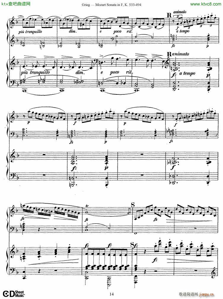 Grieg Sonata K 533 Mozart 2nd Piano Grieg(����V)14
