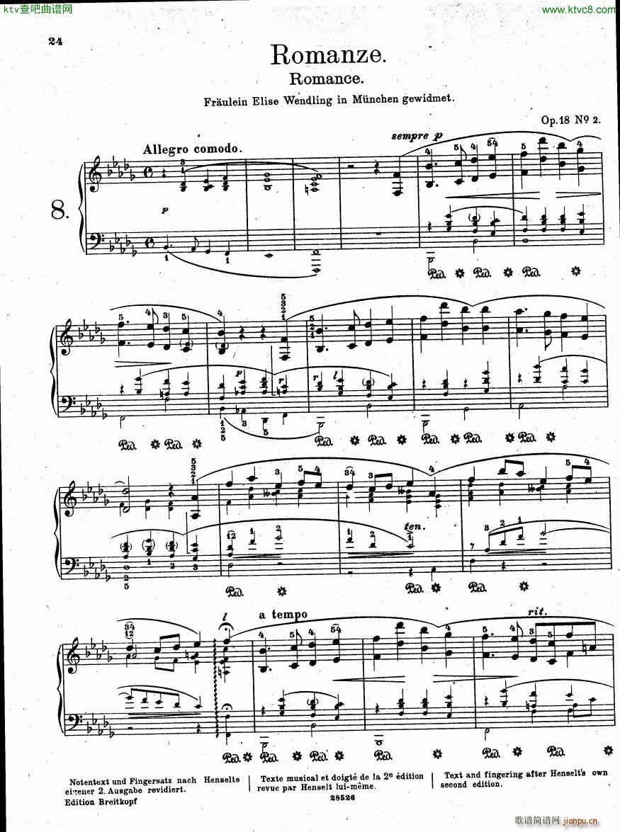 Henselt Piano Solo Album(����V)23