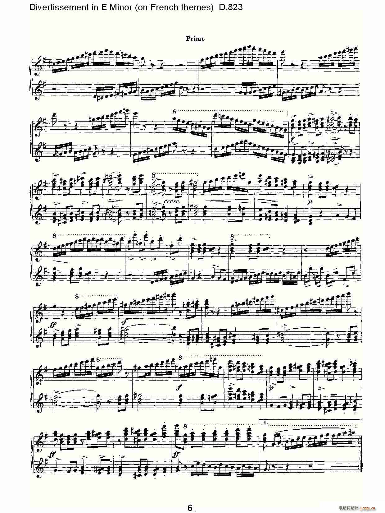Divertissement in E Minor(ʮ�ּ�����)6