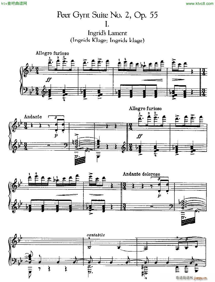 Peer Gynt Suite No 2 Op 55(����V)1