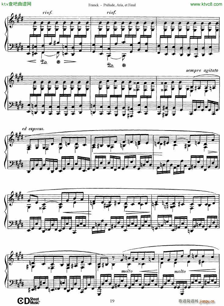Franck Pr��lude Aria et Final(����V)19