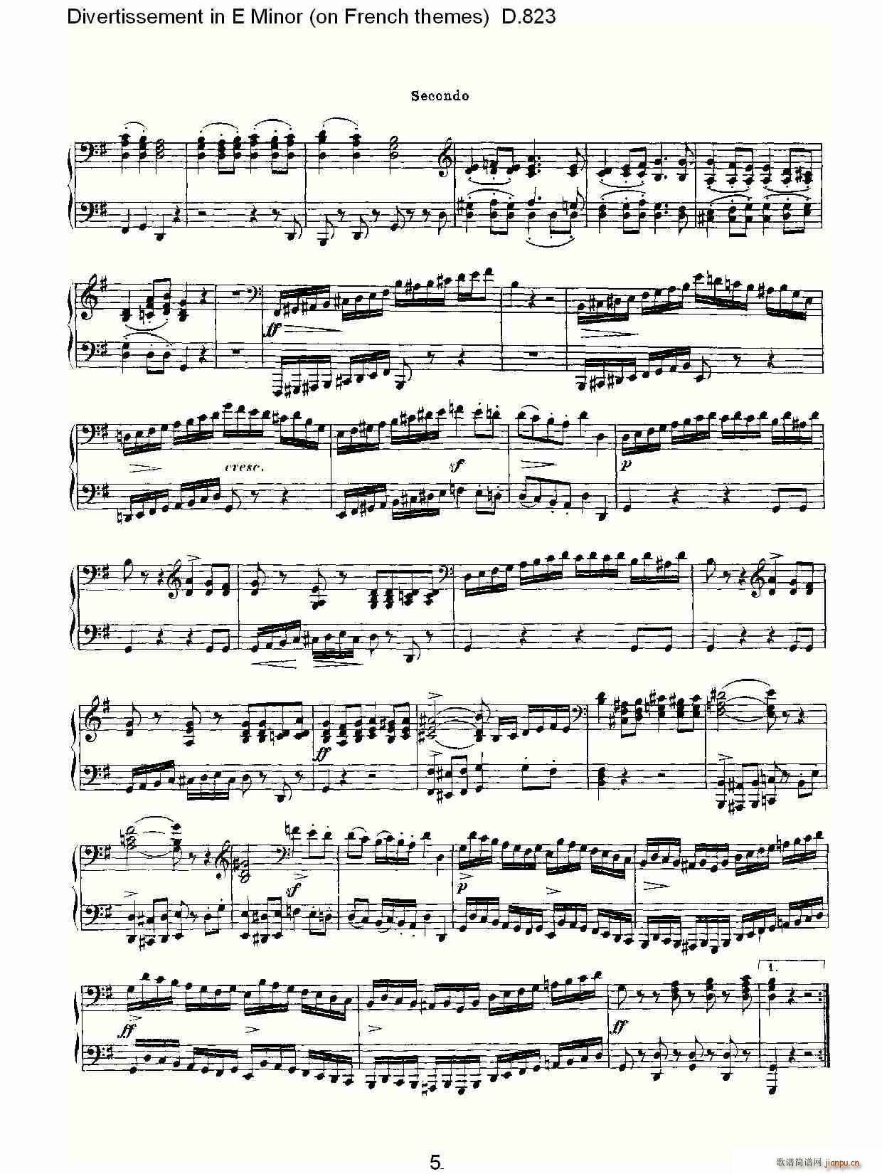 Divertissement in E Minor(ʮ�ּ�����)5