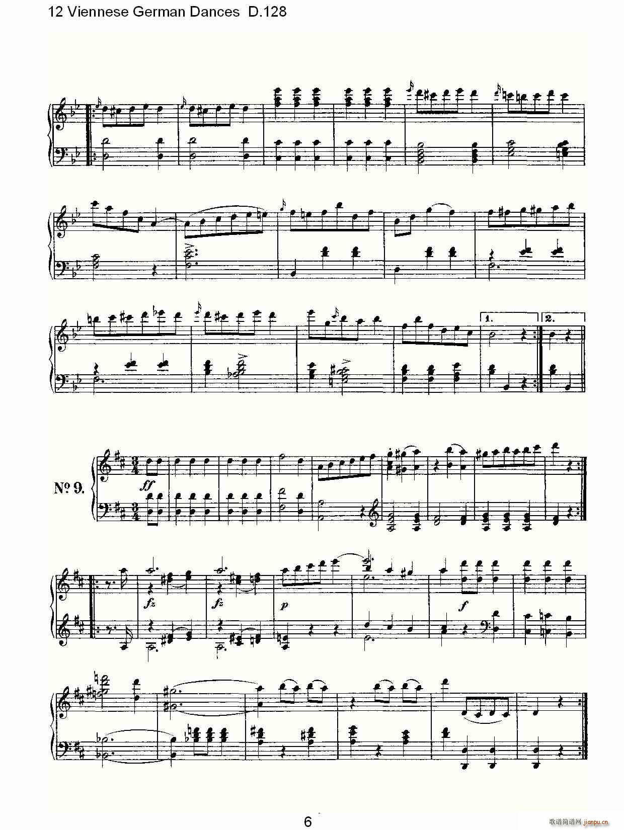 12 Viennese German Dances D.128(ʮ�ּ�����)6