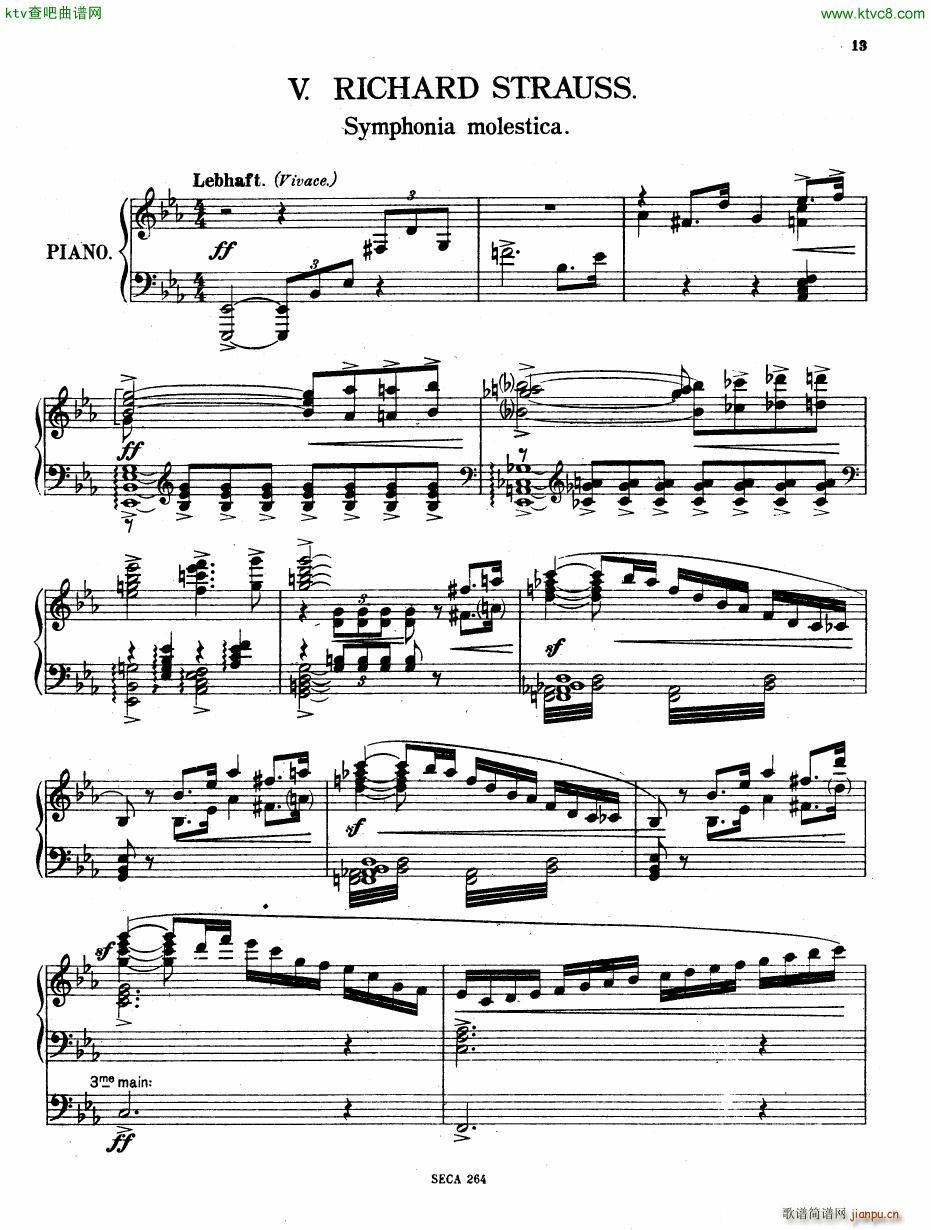 Casella �� La Mani��re de Richard Strauss piano(����V)1