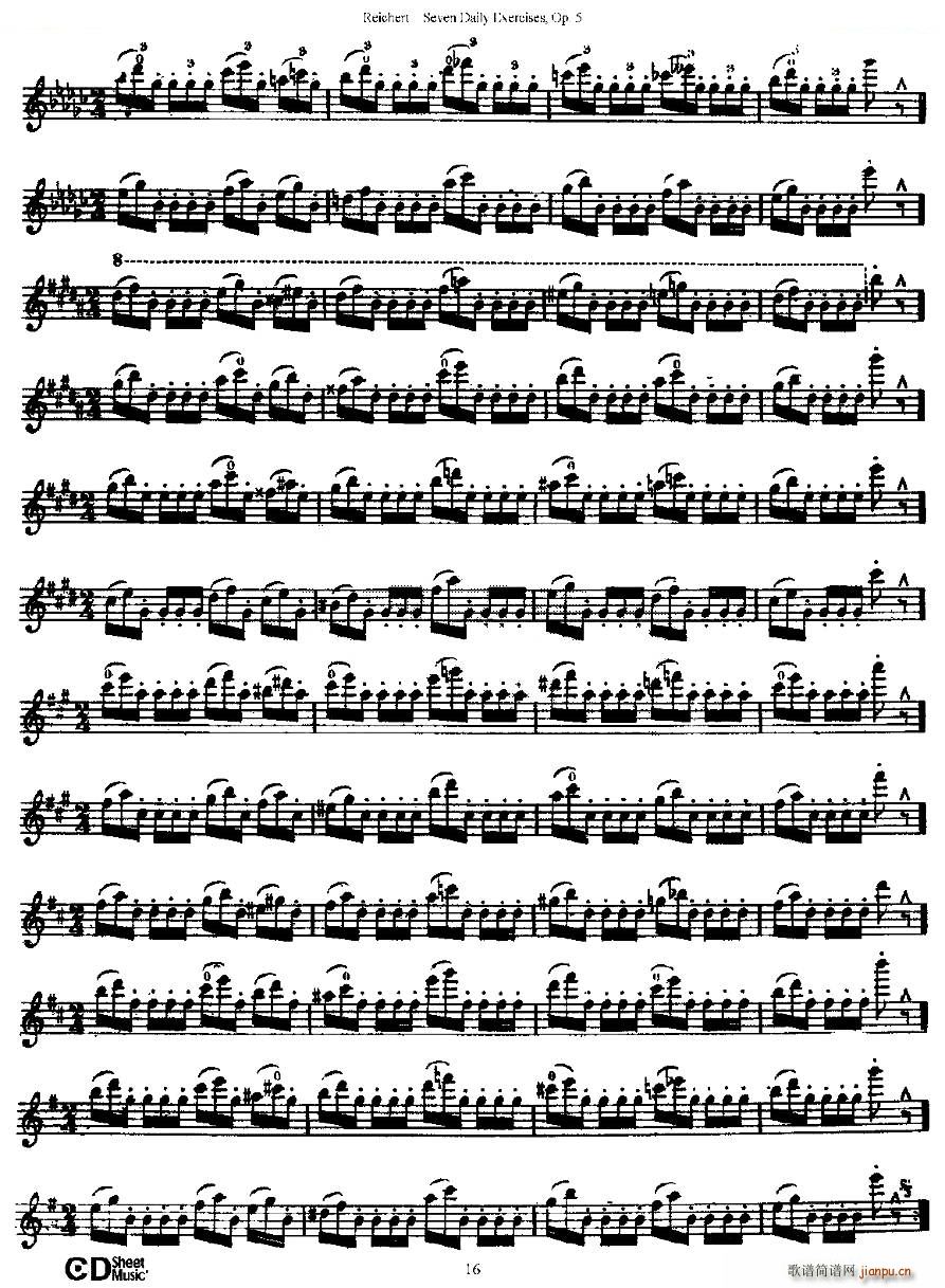 Seven Daily Exercises Op 5 ÿ�վ������� ��Ʒ5̖ �~��(ʮ�ּ�����)16