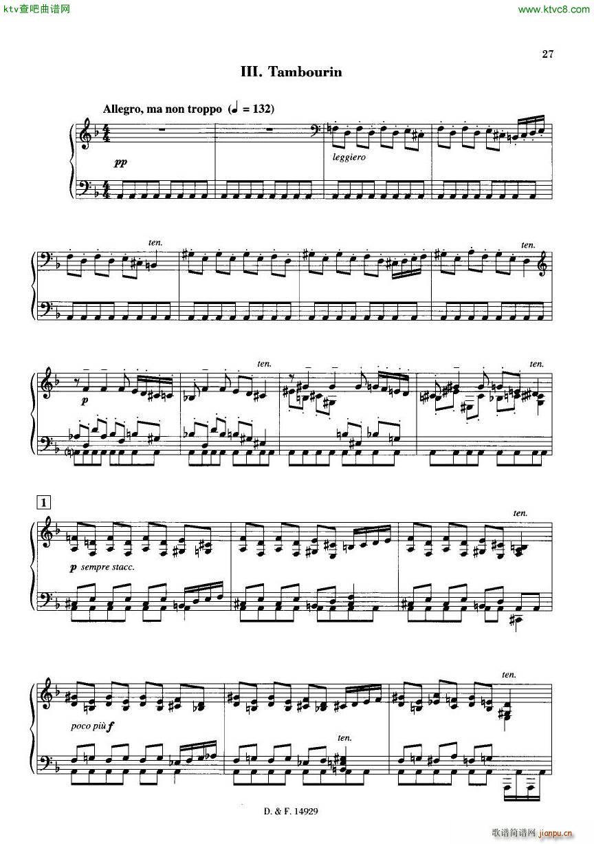 Durufl�� Op 6 Trois Danses(����V)26