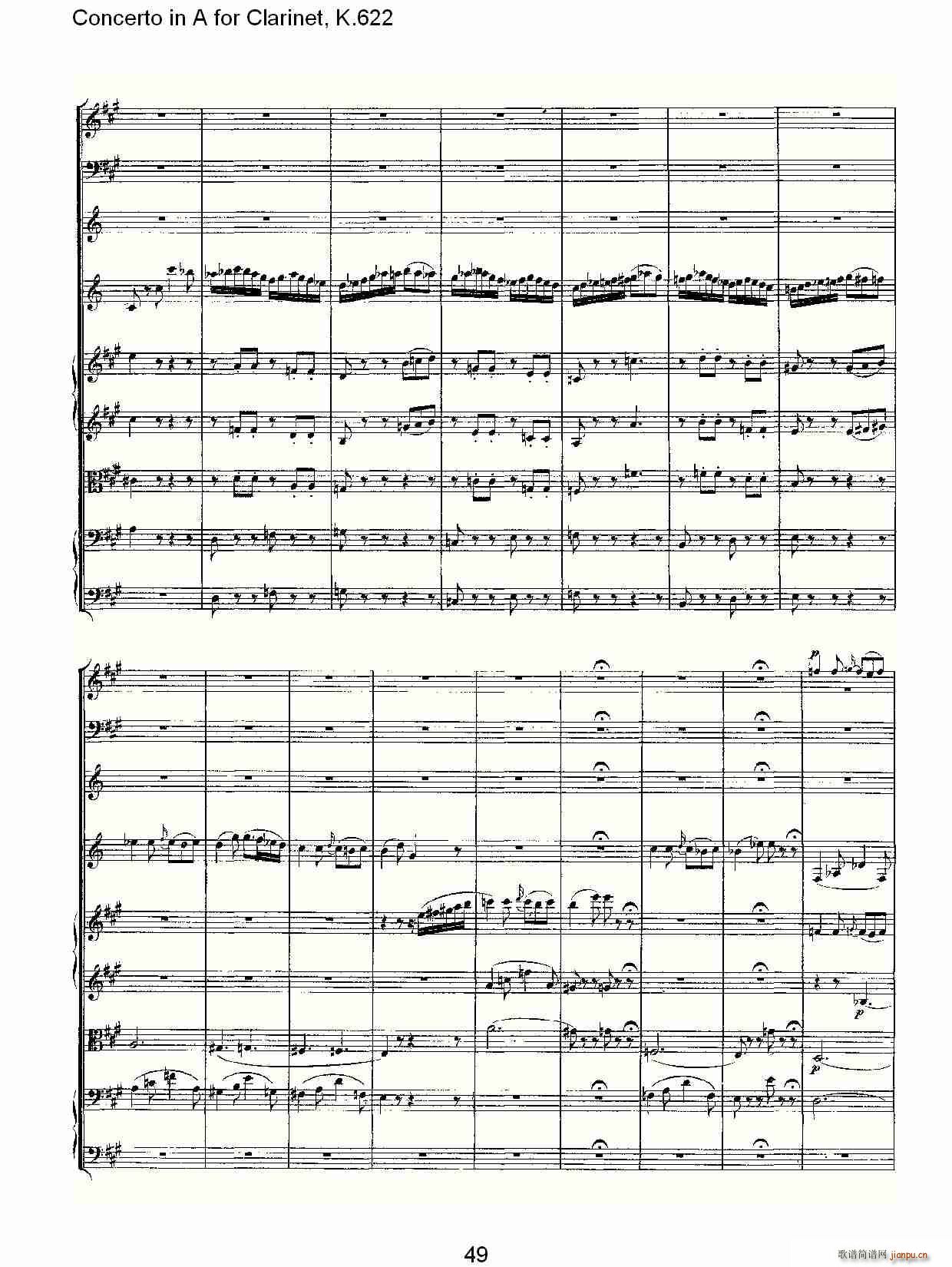 Concerto in A for Clarinet, K.622(�λɹ��V)21