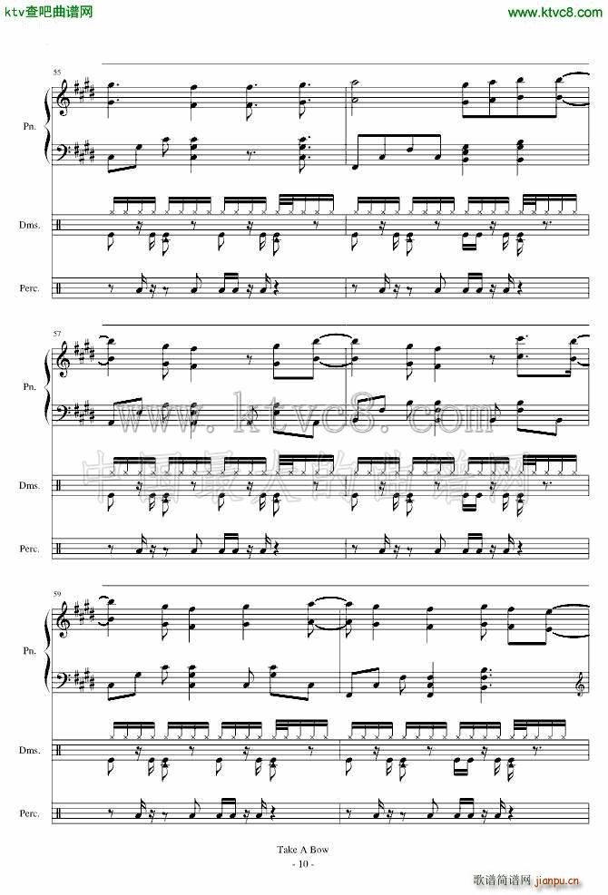 Take a Bow Piano Drums(����V)10