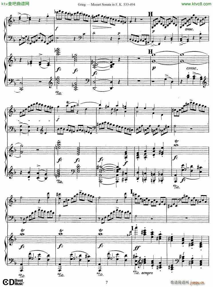 Grieg Sonata K 533 Mozart 2nd Piano Grieg(����V)7