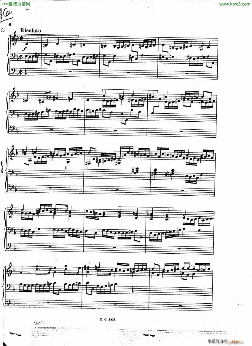 Bach JC Fugue F major on B A C H for organ(����V)5