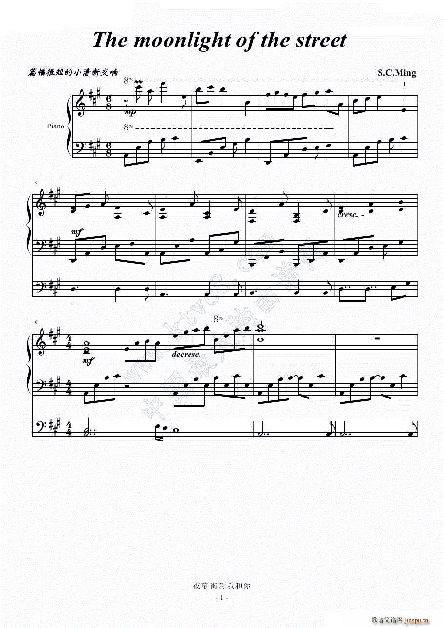 The moonlight of the street �¹��µĽֽ�(����V)1