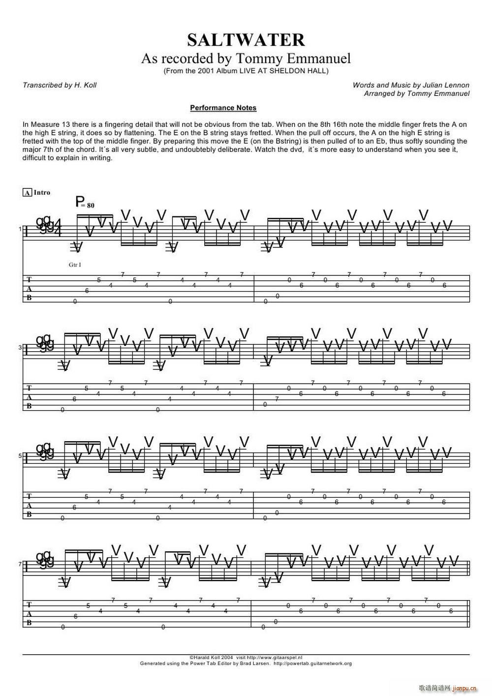 tommy emmanuel saltwater ָ������(�����V)1