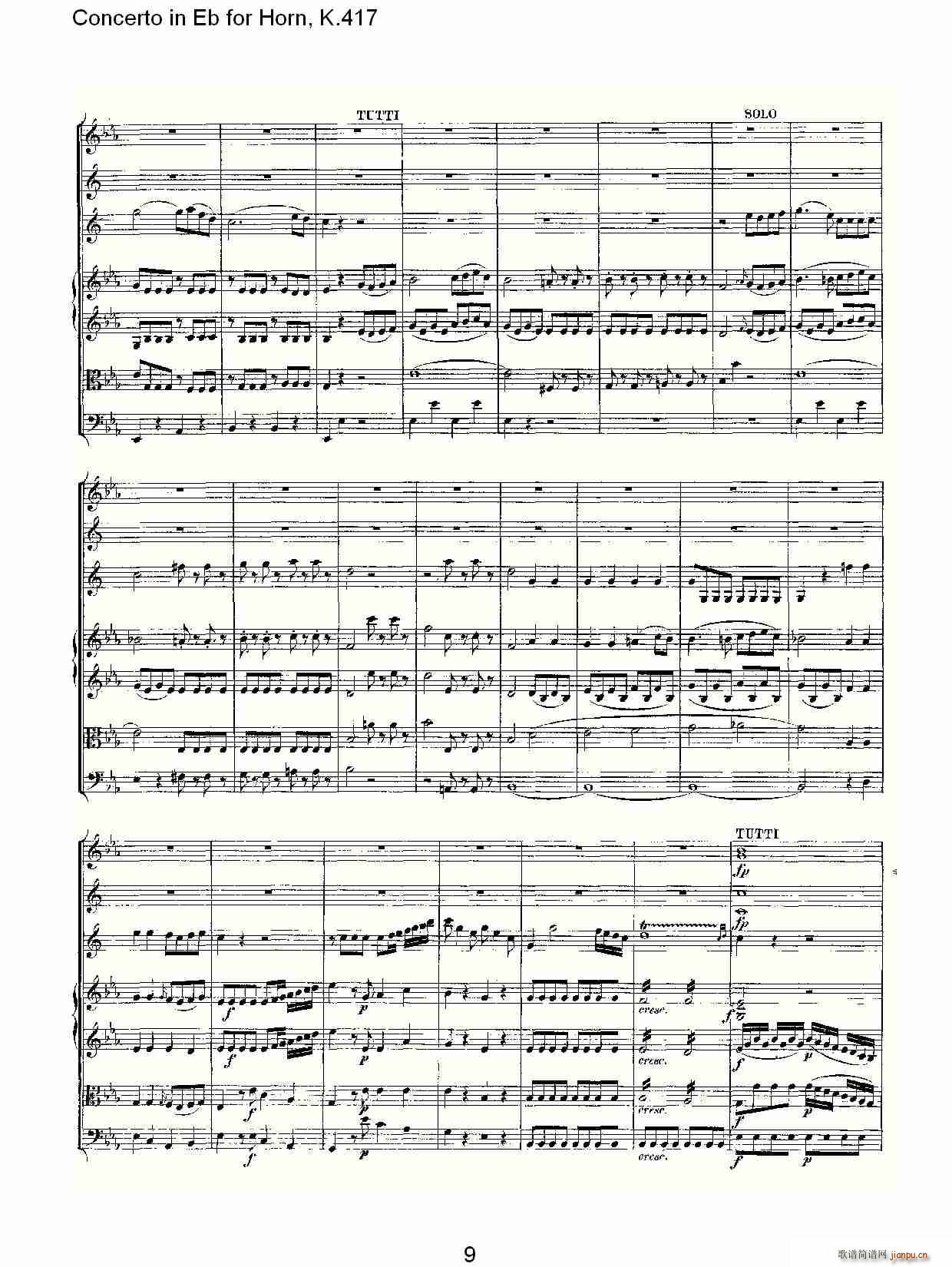 Concerto in Eb for Horn, K.417(ʮ�ּ�����)9