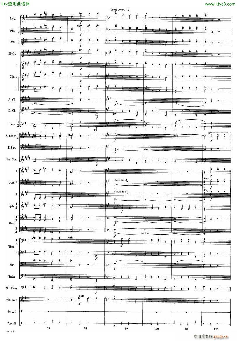 Anderson Sleigh Ride full score(����V)18