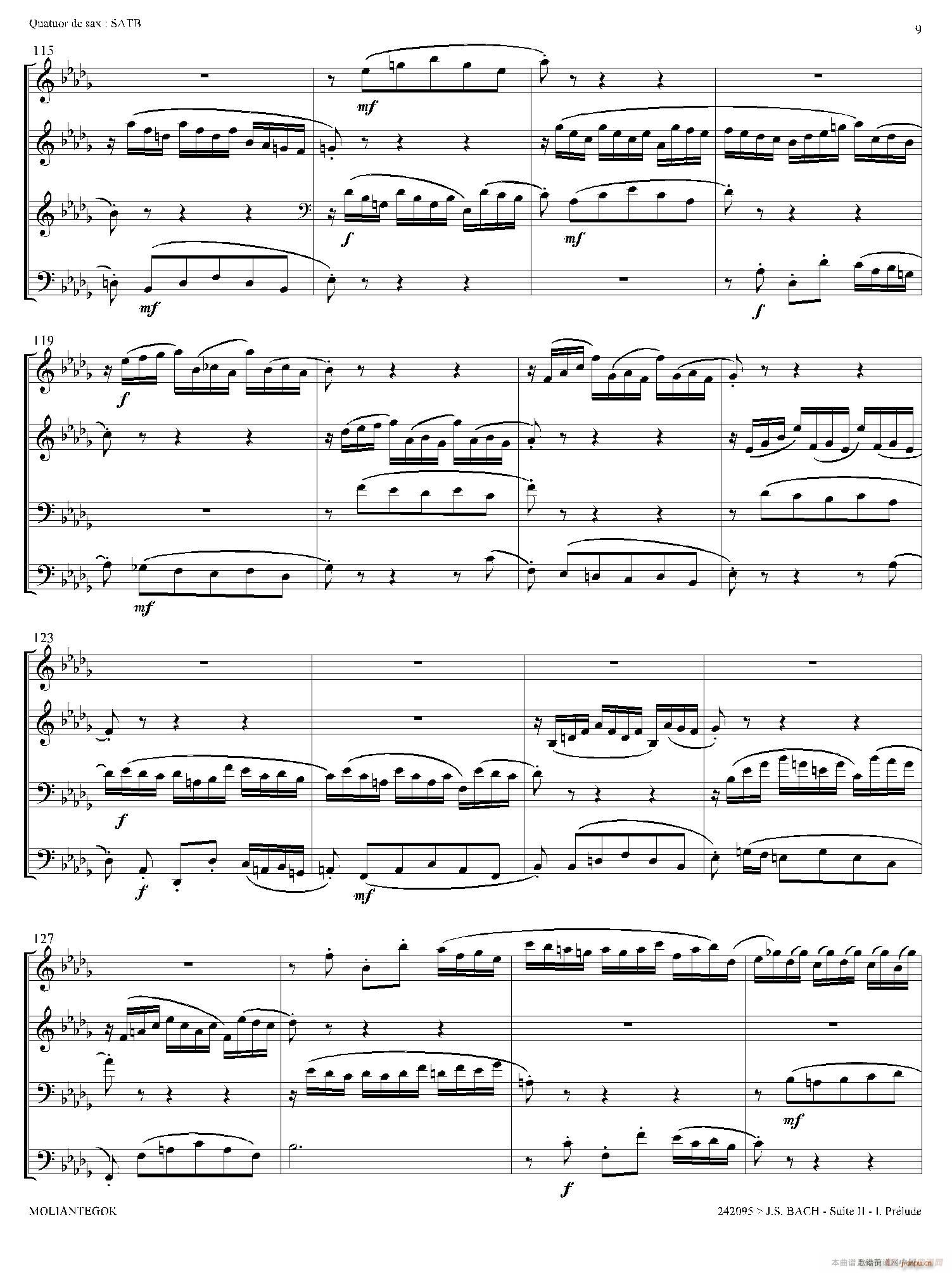 Suite anglaise No 2 BWV 807 �����M��֮�� ǰ���� ������(���V)8