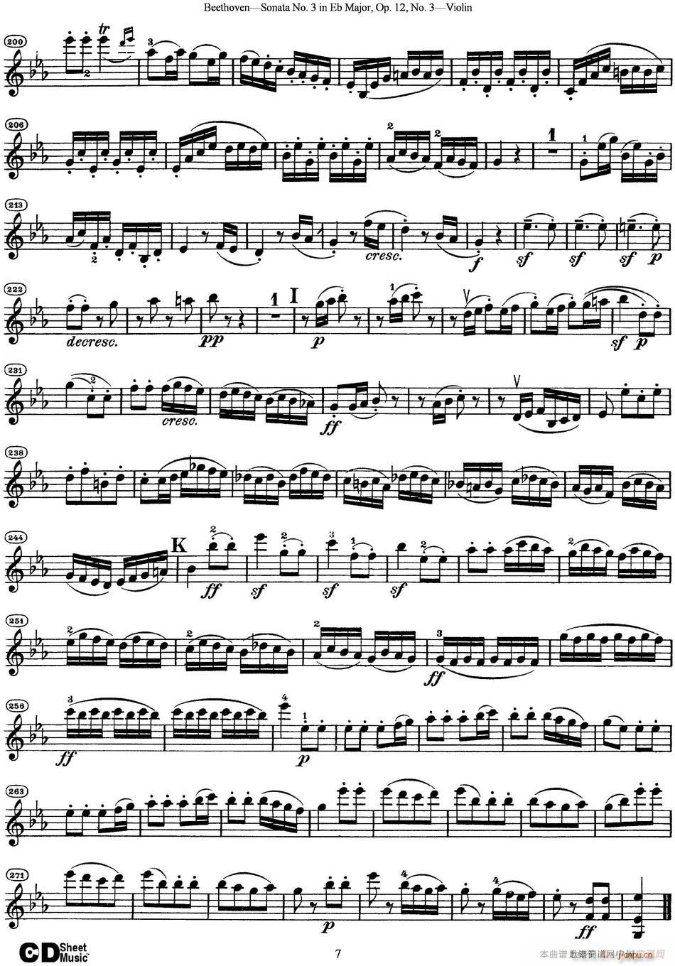 Violin Sonata No 3 in Eb Major Op 12 No 3(ʮ�ּ�����)7