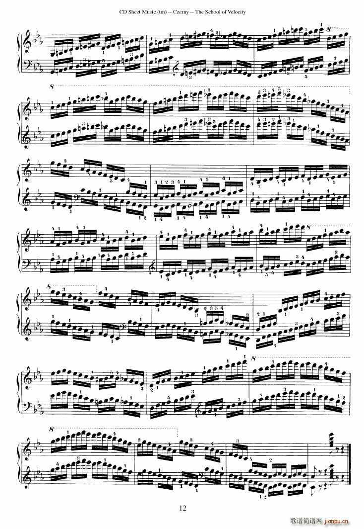 Czerny op 299 Schule der Gel ufigkeit 2(����V)12