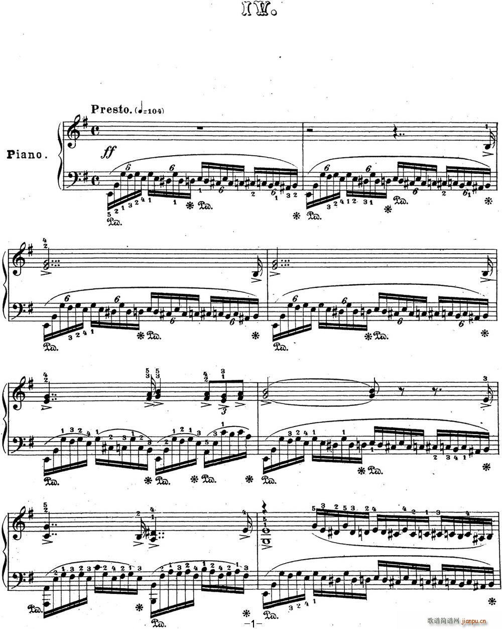 ���լ����Z�� ����(l�� )˲�g Op 16 No 4 eС�{(����V)1