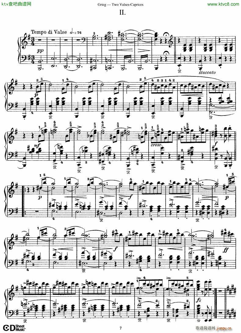 Grieg Two Valses Caprices(����V)7