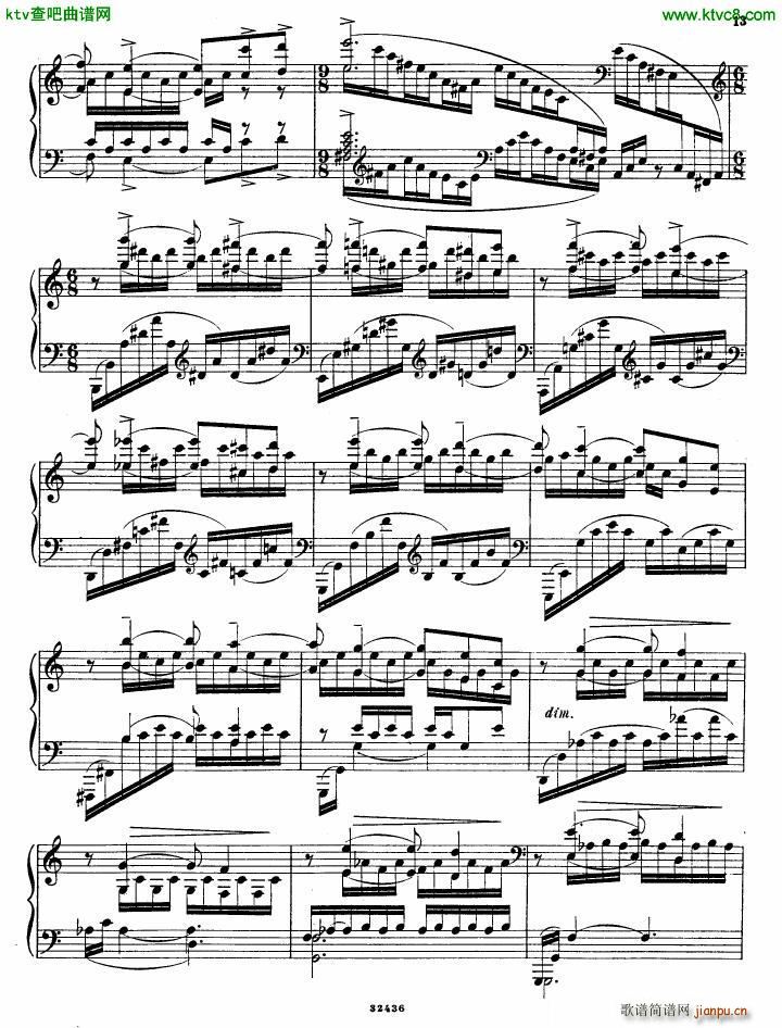 Gliere 25 Preludes op30 Book4(����V)12