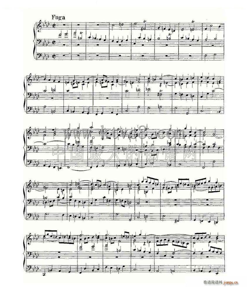 Prelude and Fugue in F Minor BWV 534 ���L(f��ng)���V(ʮ�ּ�����)5