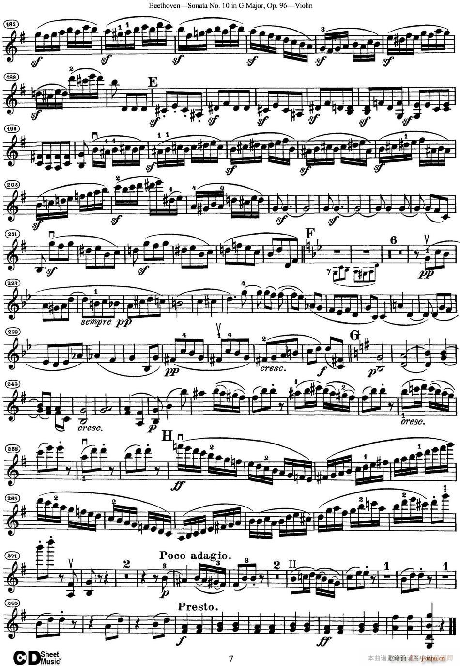 Violin Sonata No 1 in D Major Op 12 No 1(ʮ�ּ�����)7
