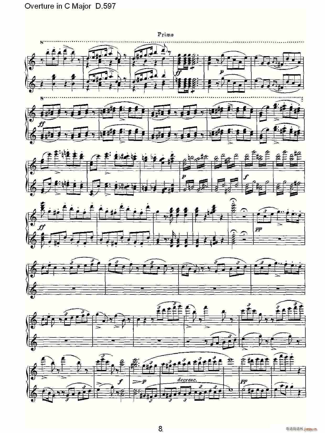 Overture in C Major D.597(ʮ�ּ�����)8