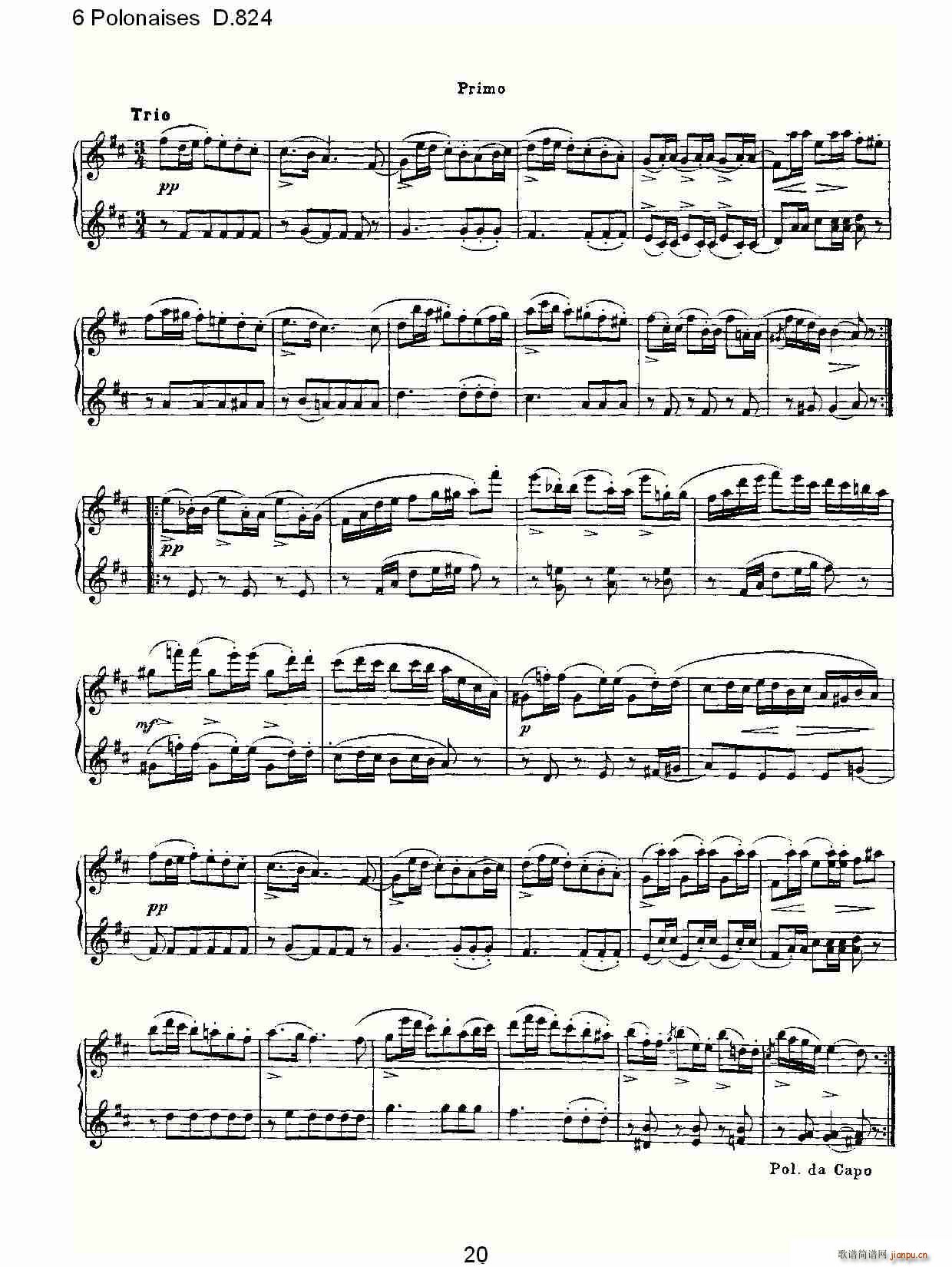 6 Polonaises D.824(ʮ�ּ�����)20
