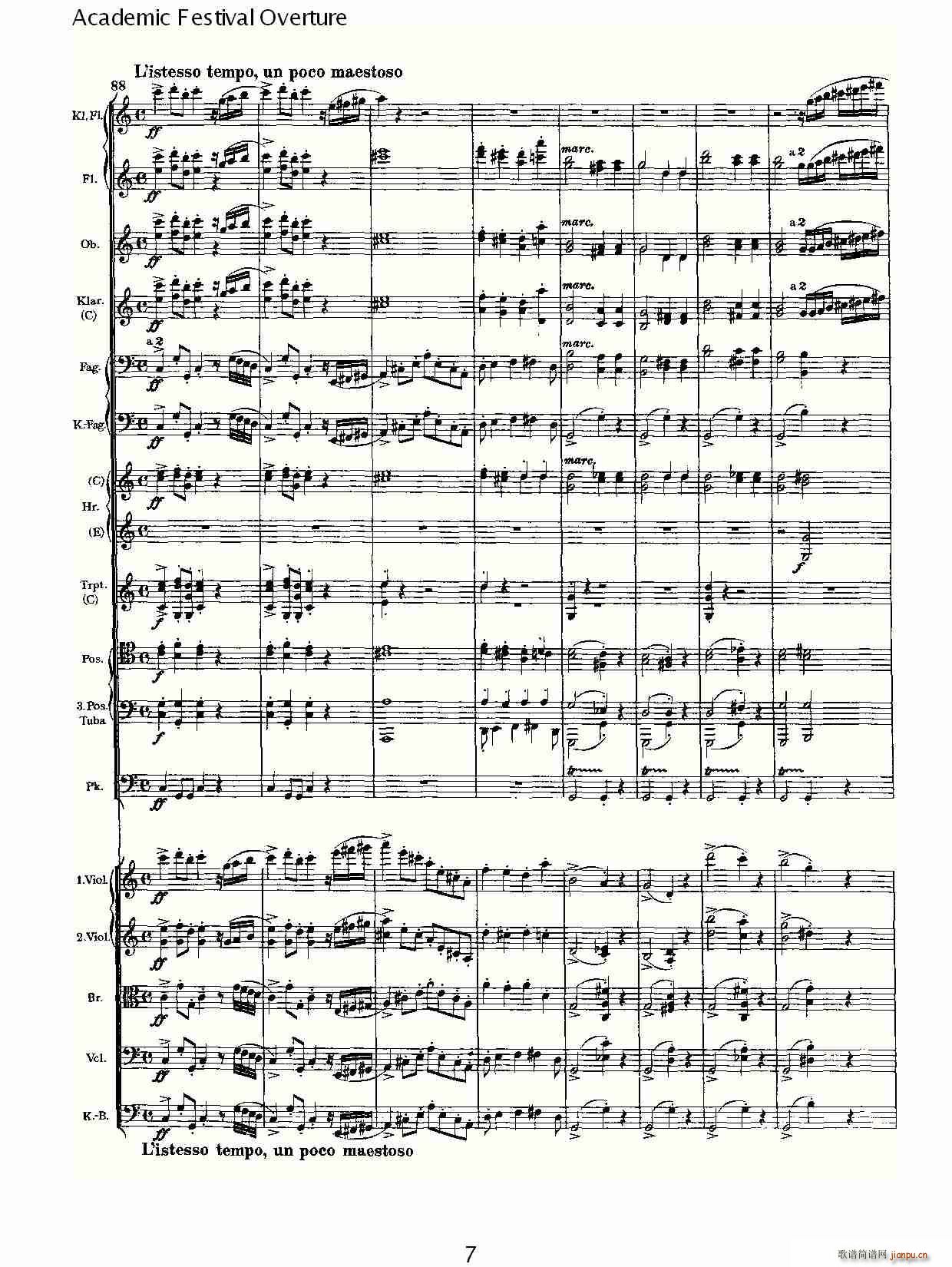 Academic Festival Overture(ʮ�ּ�����)7