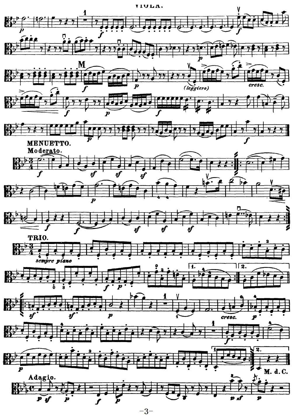 Mozart Quartet No 17 in Bb Major K 458 Viola(ʮ�ּ�����)3