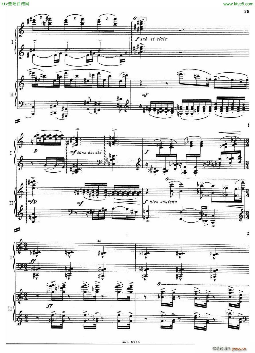 Auric Partita for two pianos(����V)25